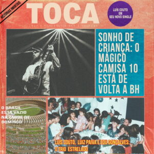 Composição sublime, capa perfeita: se o som nos remete ao melhor da música brasileira dos anos 70, ao auge da Cool Britannia, a identidade visual nos brinda com a mais bela das nostalgias possíveis para os amantes do futebol - somos transportados para as inesquecíveis capas da Revista Placar dos anos 70, quando a publicação teve, em seus quadros, por exemplo, o gênio Juca Kfouri. Arte: Matheus Nerys